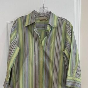 Stripe Shirt Mid-sleeve